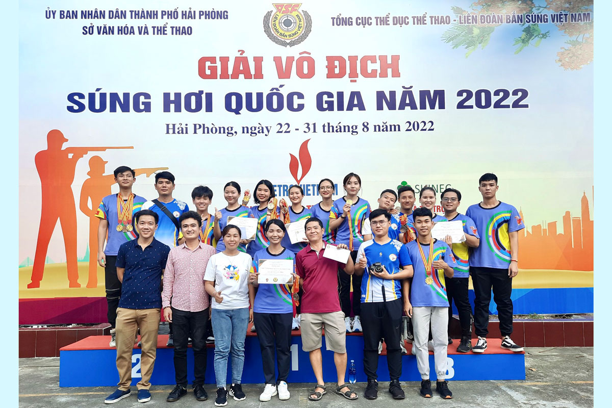 Giải vô địch súng hơi quốc gia năm 2022 - TP. Hồ Chí Minh hạng nhất toàn đoàn